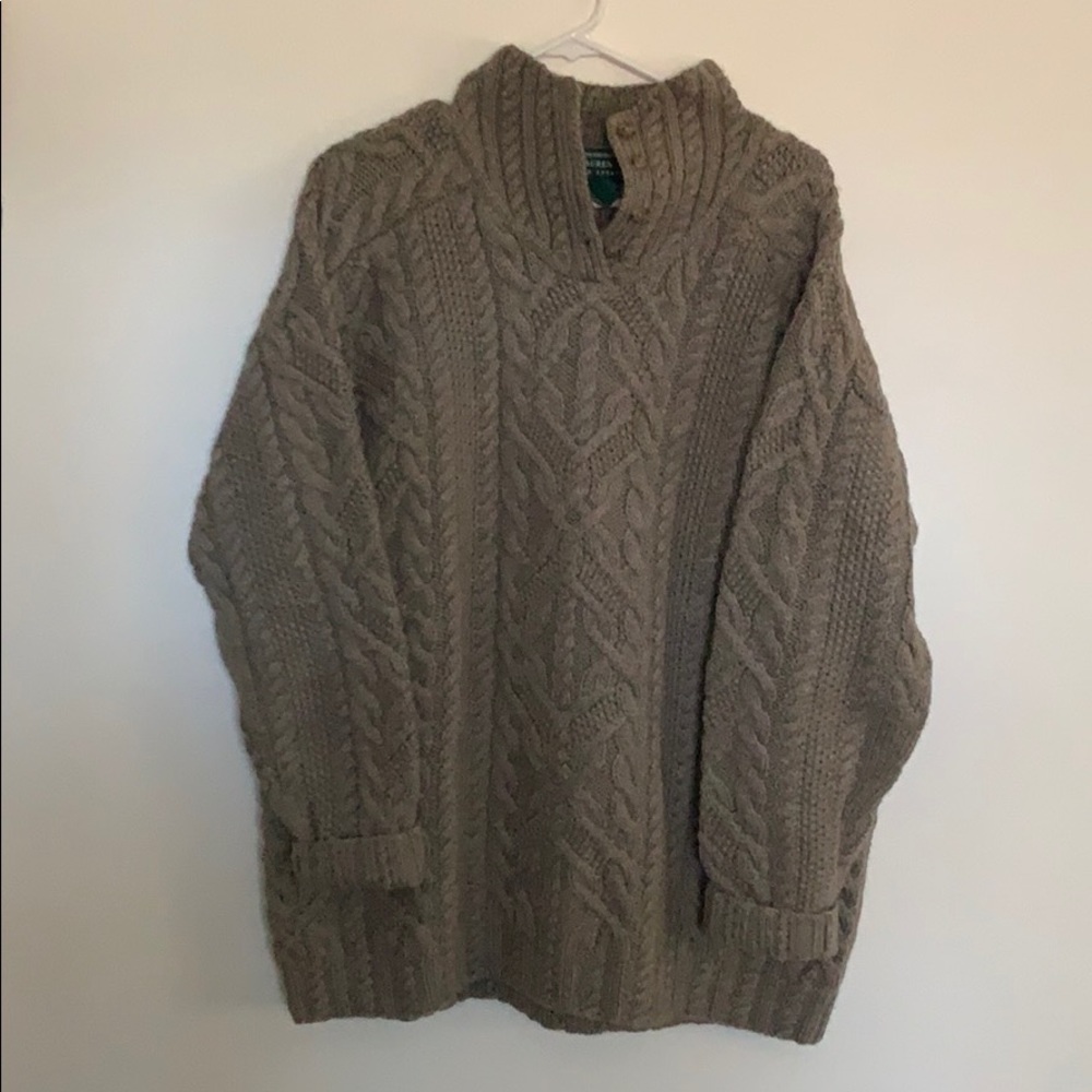 Lauren Ralph Lauren hand knit wool sweater